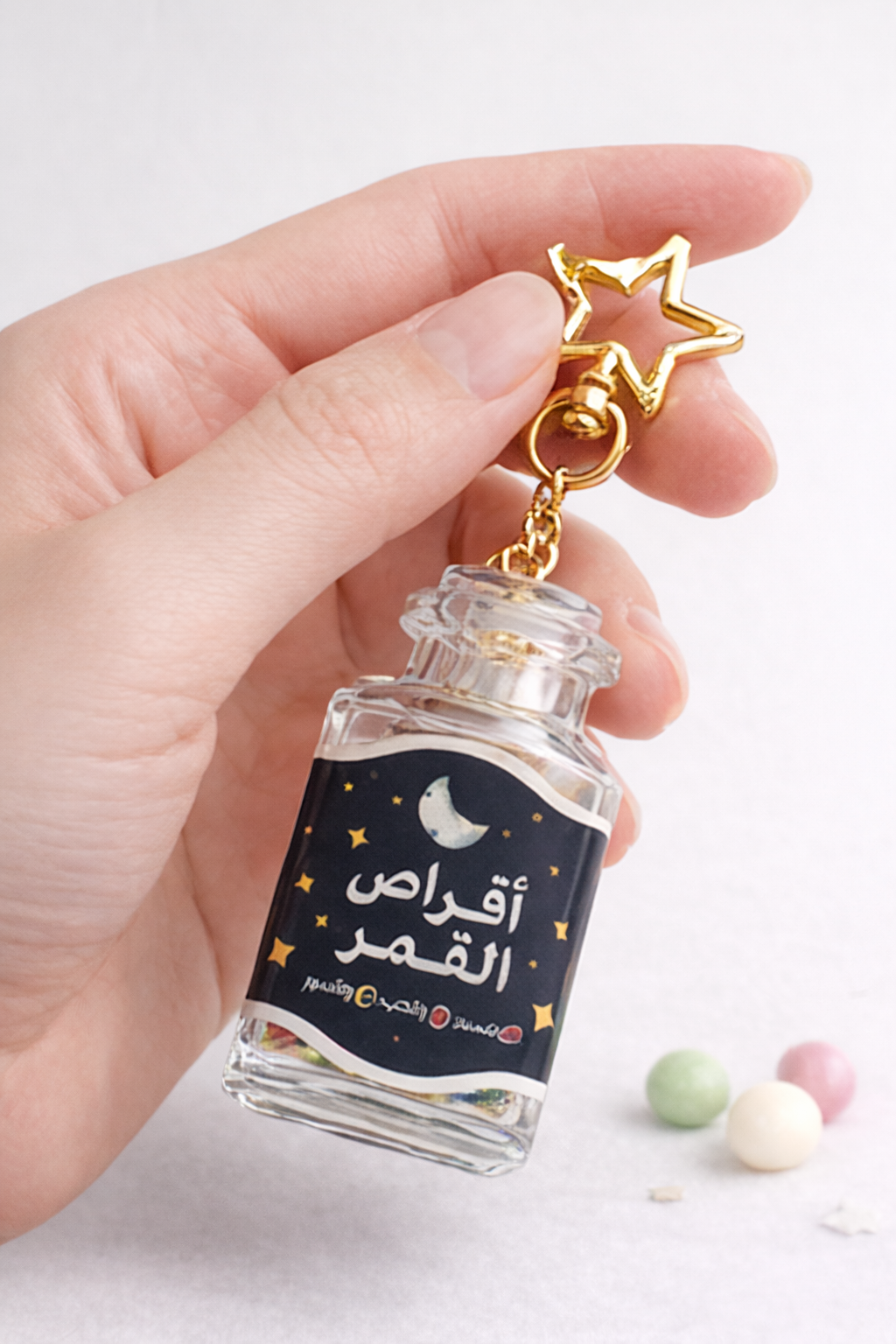 Lunar Phases Bottle Keychain